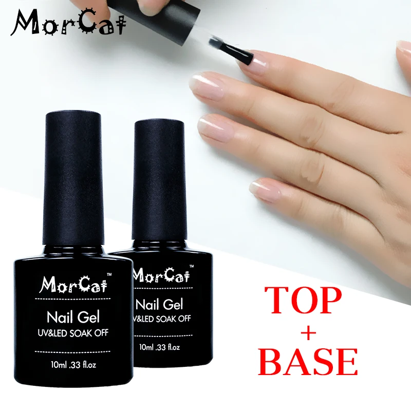 MorCat Top and Base Coat Transparent Top Coat Gel Lacquer Nail Gel Polish Base Top Soak Off Primer Gel Nail Art Varnish
MorCat Top and Base Coat Transparent Top Coat Gel Lacquer Nail Gel Polish Base Top Soak Off Primer Gel Nail Art Varnish