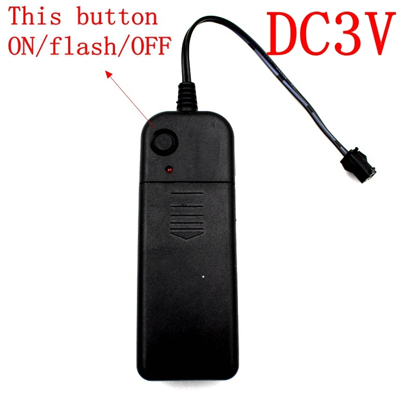 DC3V 2*AA Battery Power Supply Adapter Driver Controller Inverter For 1-5M El Wire Electroluminescent Light,DC To AC DC3V 2*AA Battery Power Supply Adapter Driver Controller Inverter For 1-5M El Wire Electroluminescent Light,DC To AC