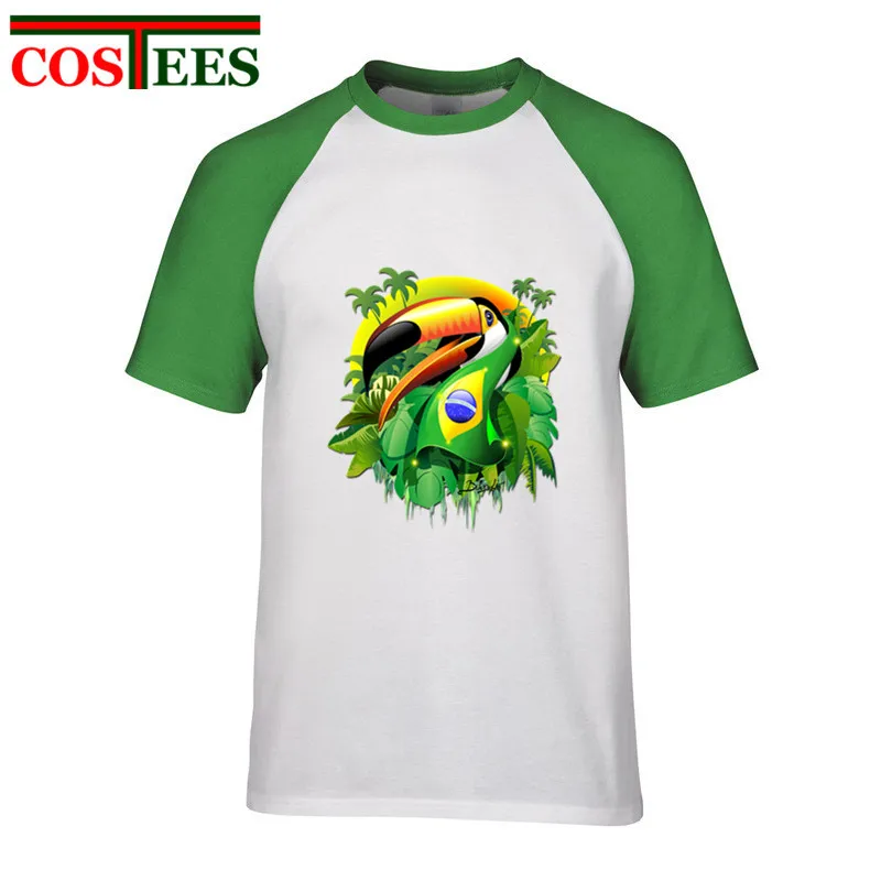 Parody Toco Toucan W/Brazil Flag T shirt men Green Brtight Tropical Jungle tshirt homme Brazilian futbol T-shirt hombre camiseta
Parody Toco Toucan W/Brazil Flag T shirt men Green Brtight Tropical Jungle tshirt homme Brazilian futbol T-shirt hombre camiseta