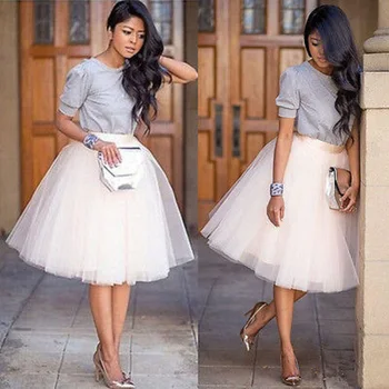 Tulle Tutu Skirt Women Chiffon Apricot Black faldas Vestido High waist Chiffon plus size Female Puff Mesh Skirts
Tulle Tutu Skirt Women Chiffon Apricot Black faldas Vestido High waist Chiffon plus size Female Puff Mesh Skirts