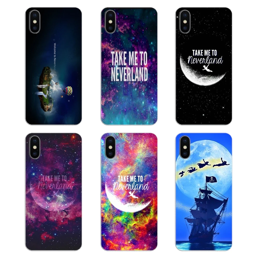 Take me to neverland Peter Pan Quote Art Transparent Soft Covers For Xiaomi Mi A1 A2 5X 6X 8 lite SE Pro Max Mix 2 2S 3 Mi5 Mi5S |