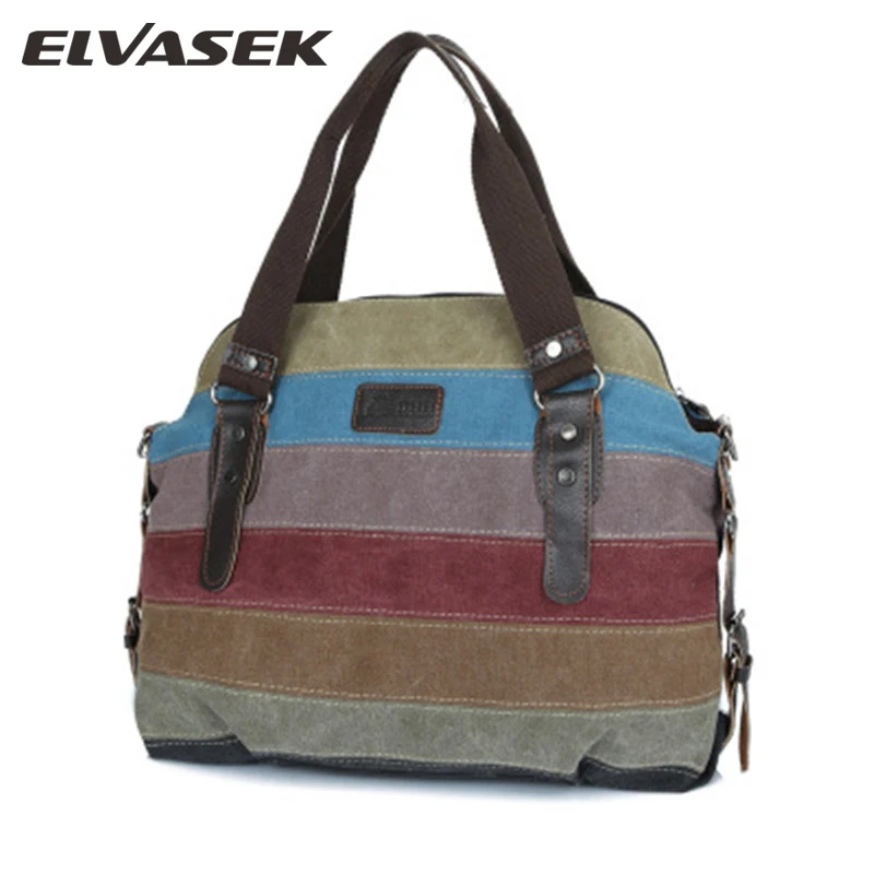 ELVASEK Women Canvas Shoulder Bags Fashion Messenger Bags Casual Beach Bag Striped Shopping Tote Handbag women shoulder bags
ELVASEK Women Canvas Shoulder Bags Fashion Messenger Bags Casual Beach Bag Striped Shopping Tote Handbag women shoulder bags