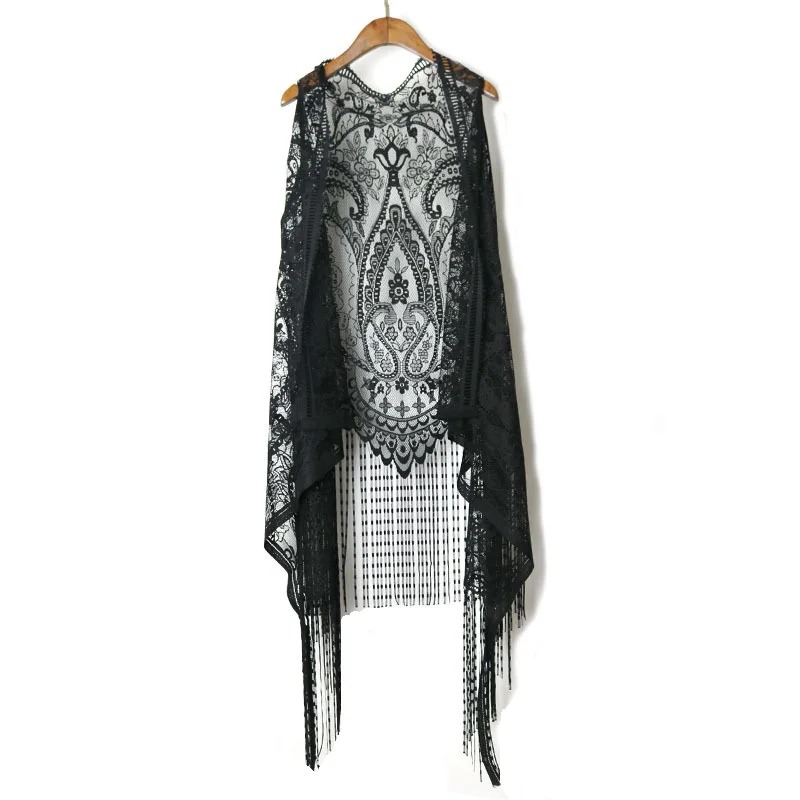 Sexy Lace Cardigan Women Vest Casual Hollow Out Perspective Plus Size Irregular Long Beach Elegant Tops
Sexy Lace Cardigan Women Vest Casual Hollow Out Perspective Plus Size Irregular Long Beach Elegant Tops