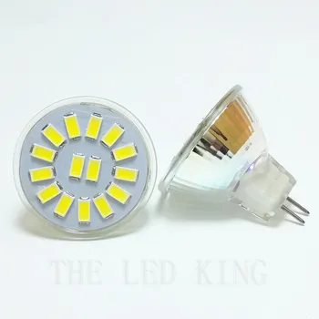 

6Pcs Super Bright Dimmable mini MR11 LED Spotlight AC/DC 12V 24V GU4.0 5730 7 12 15LEDs 3W 5W 7W glass Spot light