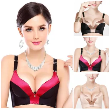 Hot! Intimates New Fashion Gather Sexy Seamless Women Underwear Plunge Enhancer Side Support Bra Smooth Satin Wire Free Bra H076
Hot! Intimates New Fashion Gather Sexy Seamless Women Underwear Plunge Enhancer Side Support Bra Smooth Satin Wire Free Bra H076