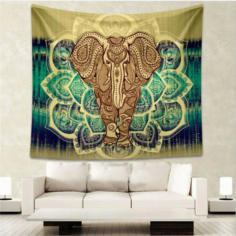 6 Styles Beautiful Printed Elephant Tapestry Wall Hanging Carpet Indian Mandala Tapestry Living Room Blanket Home Textile
6 Styles Beautiful Printed Elephant Tapestry Wall Hanging Carpet Indian Mandala Tapestry Living Room Blanket Home Textile