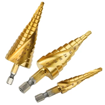 4-12/20/32mm HSS Spiral Grooved center drill bit solid carbide drill accessories Titanium Step Cone Drill Bit Step Sharpening
4-12/20/32mm HSS Spiral Grooved center drill bit solid carbide drill accessories Titanium Step Cone Drill Bit Step Sharpening