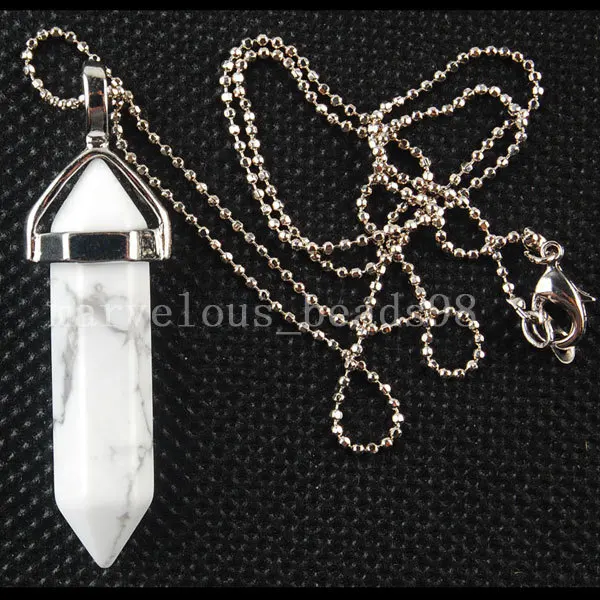 Free Shipping Beautiful jewelry White Howlite Hexagonal Pointed Reiki Chakra Pendant Necklace wich Chain 1Pcs MC3155
Free Shipping Beautiful jewelry White Howlite Hexagonal Pointed Reiki Chakra Pendant Necklace wich Chain 1Pcs MC3155