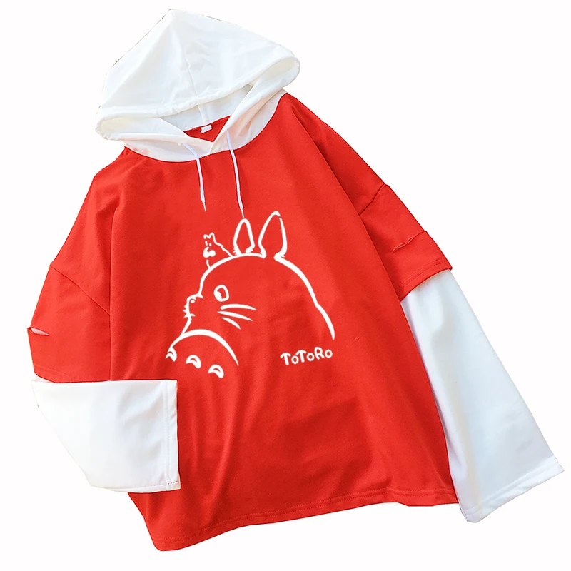 Totoro Printing Sweatshirt Women Long Sleeve 2018 Autumn Harajuku Kawaii Cartoon Pullovers Female Loose Casual Patchwork Hoodies
Totoro Printing Sweatshirt Women Long Sleeve 2018 Autumn Harajuku Kawaii Cartoon Pullovers Female Loose Casual Patchwork Hoodies
