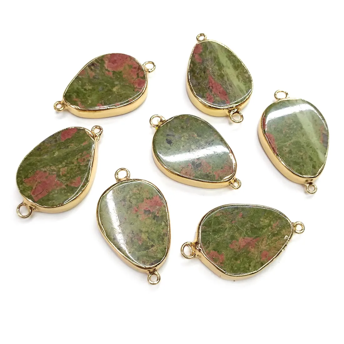 Natural Unakite Pendants Charms Connector Pendants for Jewelry Making DIY Accessories Fit Necklaces Size 24x40mm
Natural Unakite Pendants Charms Connector Pendants for Jewelry Making DIY Accessories Fit Necklaces Size 24x40mm