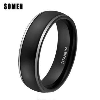 6mm Black Smooth Titanium Women Wedding Ring Dome Engagement Finish Fashion Female Jewelry anel feminino
6mm Black Smooth Titanium Women Wedding Ring Dome Engagement Finish Fashion Female Jewelry anel feminino
