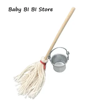 1:12 Miniature Doll House Tin Bucket And Mop Accessories Model Furniture House Garden Decoration Outdoor
1:12 Miniature Doll House Tin Bucket And Mop Accessories Model Furniture House Garden Decoration Outdoor