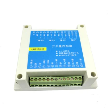 MODBUS RTU Protocol 4 Input and Output Control Relay Module RS485 Switch Input and Output PLC Module
MODBUS RTU Protocol 4 Input and Output Control Relay Module RS485 Switch Input and Output PLC Module