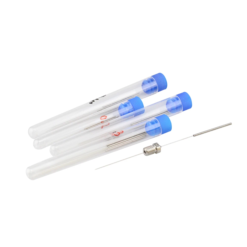5pcs Stainless Steel Cleaning Needle 0.15mm 0.2mm 0.25mm 0.3mm 0.35mm 0.4mm Part Drill For Nozzle 3D Printers Parts with Box
5pcs Stainless Steel Cleaning Needle 0.15mm 0.2mm 0.25mm 0.3mm 0.35mm 0.4mm Part Drill For Nozzle 3D Printers Parts with Box