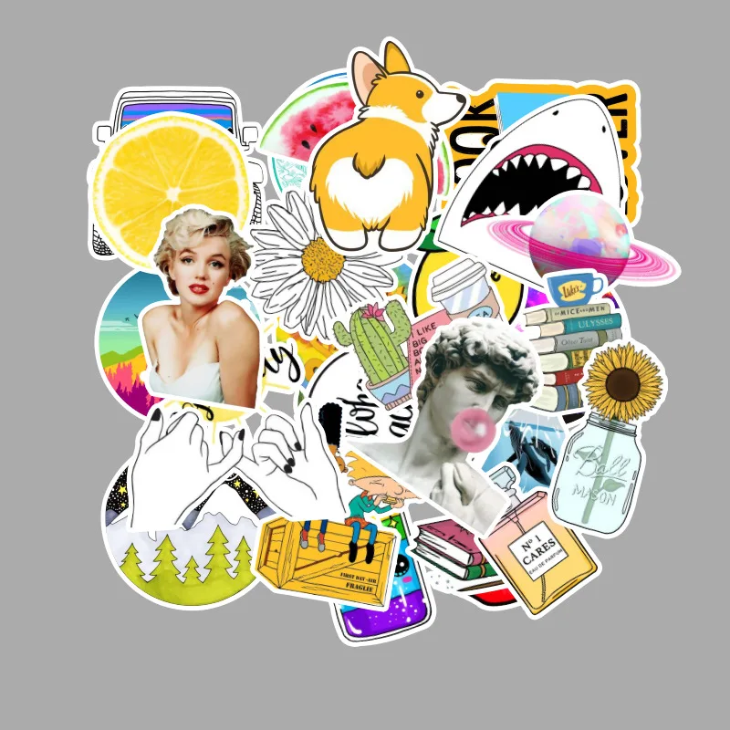 53 pcs Mixed Fresh Summer Graffiti Stickers Trolley Case Refrigerator Waterproof Stickers Bike Sticker Bomb Graffiti Sticker
53 pcs Mixed Fresh Summer Graffiti Stickers Trolley Case Refrigerator Waterproof Stickers Bike Sticker Bomb Graffiti Sticker