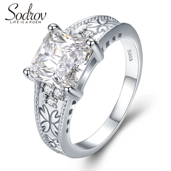 Sodrov Wedding Rings Jewelry 925 Sterling Silver Flower Party White For Women Girl Bague Zircon
Sodrov Wedding Rings Jewelry 925 Sterling Silver Flower Party White For Women Girl Bague Zircon