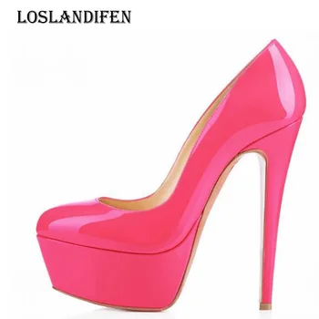 Loslandifen Fashion Women Sexy Candy Color Japanned Leather Party High Heel Shoes Plus Size 35-42 Ladies Platform Evening Pump
Loslandifen Fashion Women Sexy Candy Color Japanned Leather Party High Heel Shoes Plus Size 35-42 Ladies Platform Evening Pump