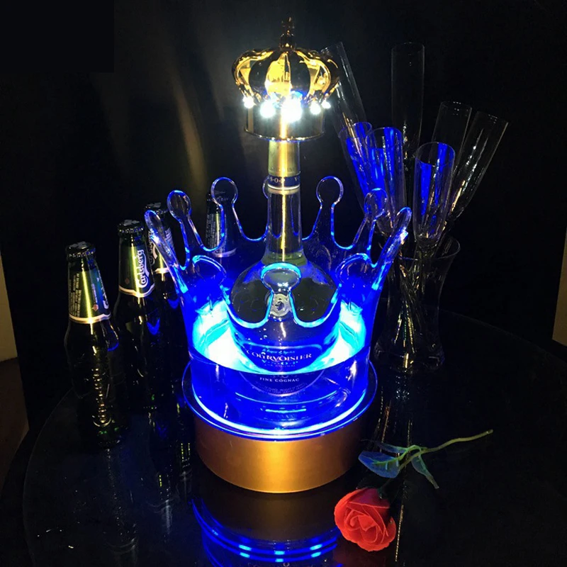 LED Charging Luminous Ice Bucket/Bar/Home Wine Beer Barrel Rack/Can hold 4 Bottled Champagnes Coolers & Holders Crown Container
LED Charging Luminous Ice Bucket/Bar/Home Wine Beer Barrel Rack/Can hold 4 Bottled Champagnes Coolers & Holders Crown Container