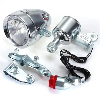 12V 6W Bicycle Motorized Bike Friction generator Dynamo Headlight Tail Light Kit A2
12V 6W Bicycle Motorized Bike Friction generator Dynamo Headlight Tail Light Kit A2