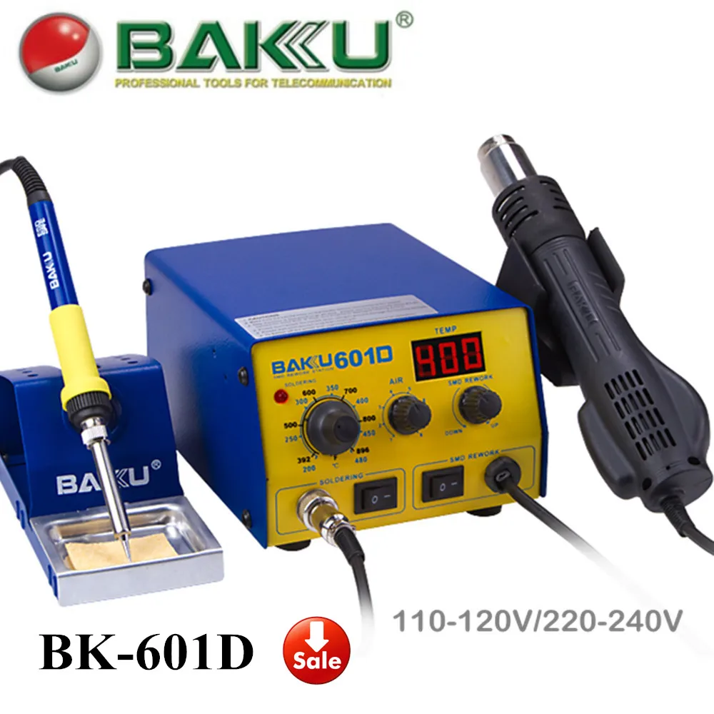 BAKU BK-601D Digital Rework Station , Air Hot Gun and Solder Iron in 1 . High Quality.
BAKU BK-601D Digital Rework Station , Air Hot Gun and Solder Iron in 1 . High Quality.
