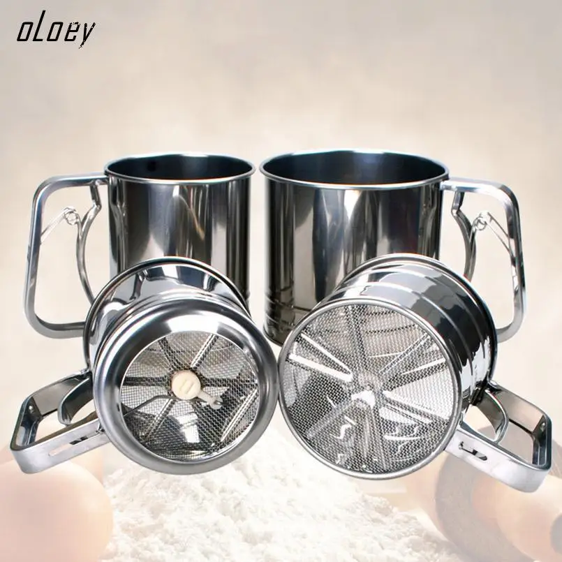 15.5*9.5cm Flour Sifter Mug Shaped Large capacity Scale Show Dense Mesh Single-deck Coffee Sugar Powder Dusting Filtering Sieve
15.5*9.5cm Flour Sifter Mug Shaped Large capacity Scale Show Dense Mesh Single-deck Coffee Sugar Powder Dusting Filtering Sieve