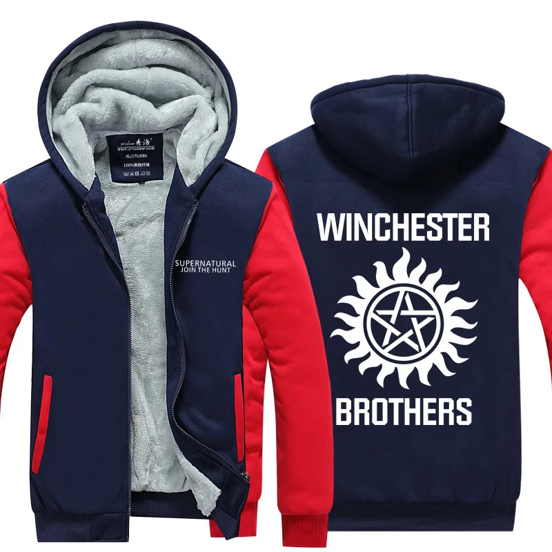 Movie & TV supernatural Cosplay Costumes men's extra-thick warm casual zipper hooded Sweatshirts jacket Thicken and pile coat
Movie & TV supernatural Cosplay Costumes men's extra-thick warm casual zipper hooded Sweatshirts jacket Thicken and pile coat