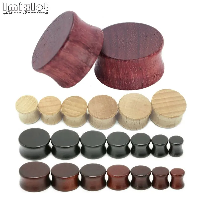 Imixlot 2pcs Wood Plugs and Tunnels Ear Expander Plug Wooden Gauges 8-20mm Ear Plugs Flesh Tunnels Body Jewelry Piercings
Imixlot 2pcs Wood Plugs and Tunnels Ear Expander Plug Wooden Gauges 8-20mm Ear Plugs Flesh Tunnels Body Jewelry Piercings
