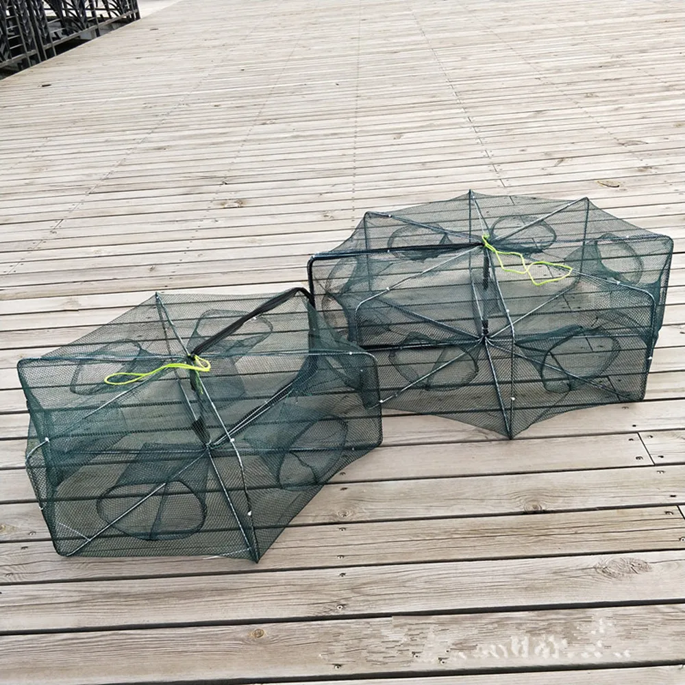 Folded Portable Hexagon 4/6/8/12/16 Hole Automatic Fishing Shrimp Trap Fishing Net Fish Shrimp Minnow Crab Baits Cast Mesh Trap
Folded Portable Hexagon 4/6/8/12/16 Hole Automatic Fishing Shrimp Trap Fishing Net Fish Shrimp Minnow Crab Baits Cast Mesh Trap