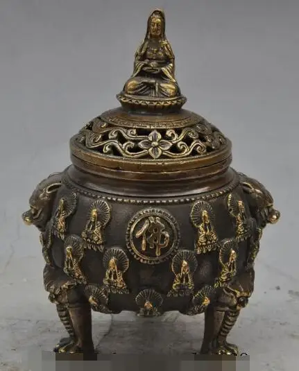 S01642 marked chinese buddhism joss bronze kwanyin buddha statue incense burner Censer
S01642 marked chinese buddhism joss bronze kwanyin buddha statue incense burner Censer