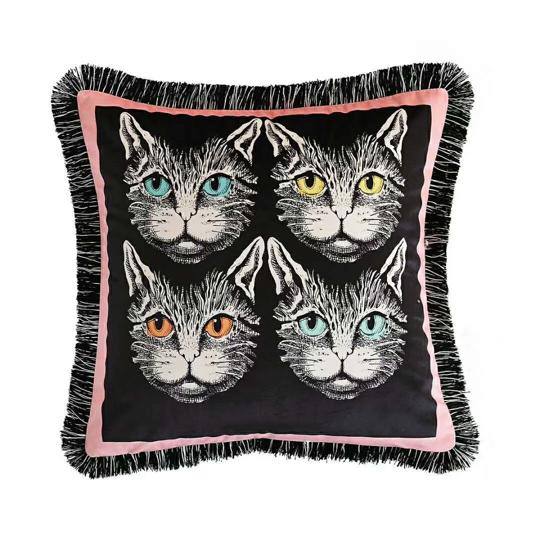 New Fashion Design Animal Cat Velvet Tassel Cushion Cover Pillow Cover Pillowcase Home Decorative Sofa Throw Pillows Living Room
New Fashion Design Animal Cat Velvet Tassel Cushion Cover Pillow Cover Pillowcase Home Decorative Sofa Throw Pillows Living Room
