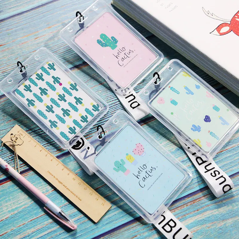 PACGOTH Preppy Style Cartoon Cactus PVC Card Holders Organizers Student's ID Badge Name Business Credit Card Cover Case Bags 1PC
PACGOTH Preppy Style Cartoon Cactus PVC Card Holders Organizers Student's ID Badge Name Business Credit Card Cover Case Bags 1PC