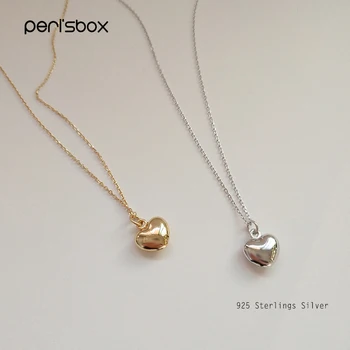 Peri'sBox Real 925 Sterling Sliver Heart Chokers Necklaces for Women Gold Color Chain Choker Statement Love Penadant Necklaces
Peri'sBox Real 925 Sterling Sliver Heart Chokers Necklaces for Women Gold Color Chain Choker Statement Love Penadant Necklaces