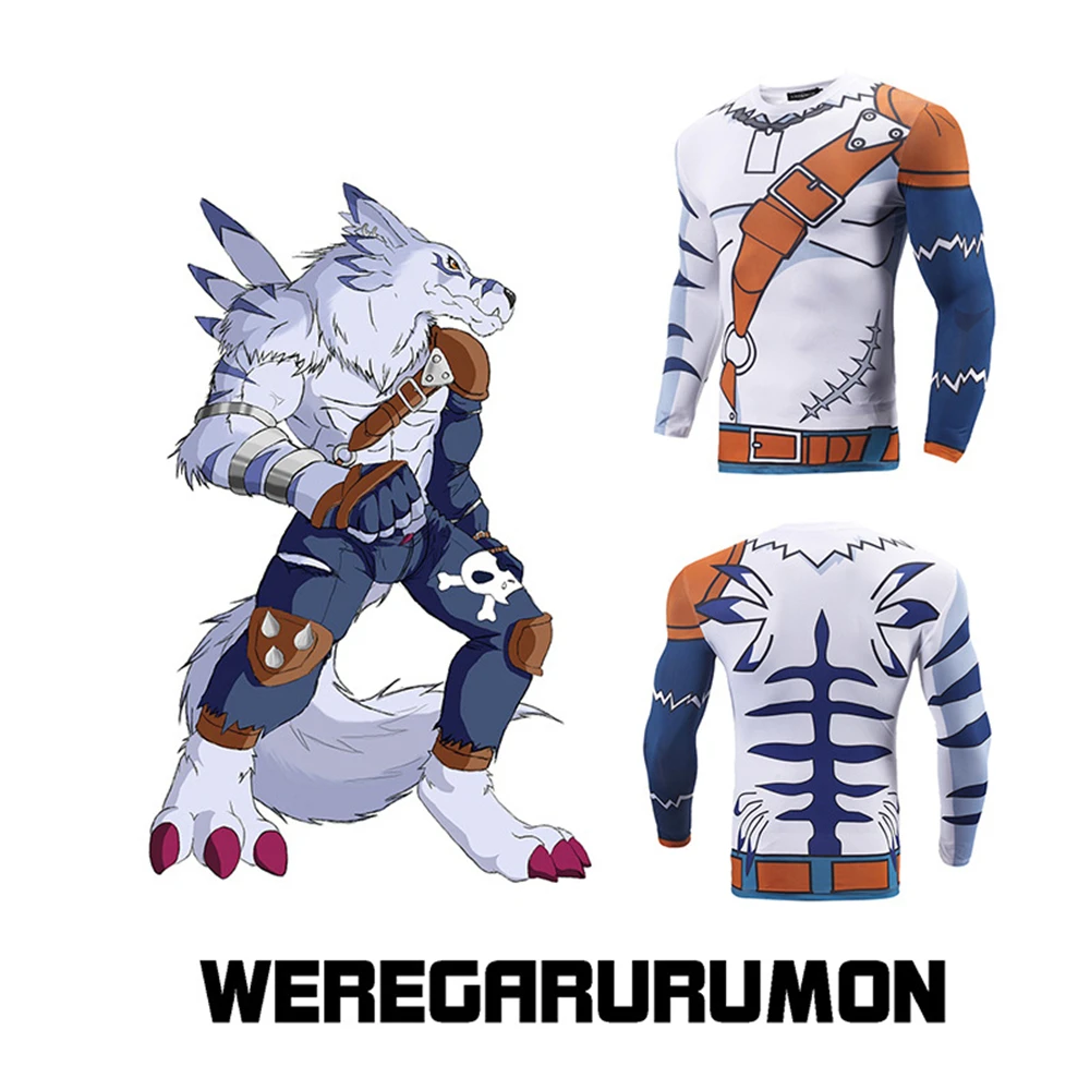 Anime Fitness Clothing Spring New T-Shirt Men's Werewolf 3D Print Tights Digital Monster WereGarurumon cosplay Anime costume
Anime Fitness Clothing Spring New T-Shirt Men's Werewolf 3D Print Tights Digital Monster WereGarurumon cosplay Anime costume