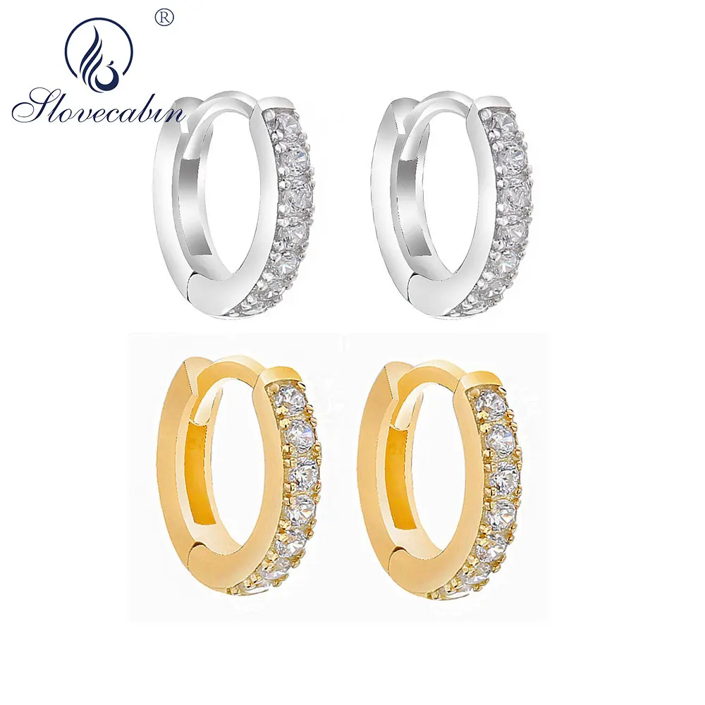 Slovecabin 925 Sterling Silver Gold Huggie Hoop Earrings Clear Zircon Clip On Circle Silver Earring Tiny Mini Circle
Slovecabin 925 Sterling Silver Gold Huggie Hoop Earrings Clear Zircon Clip On Circle Silver Earring Tiny Mini Circle