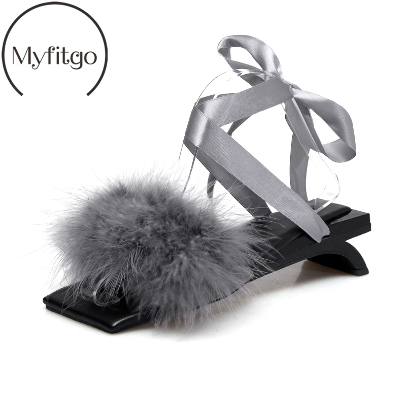 Myfitgo 2019 Summer Women's Lace up Sandals Ladies Cute Ostrich Hair Slippers Fluffy Women Fur Slippers Strange Med Heels Girls
Myfitgo 2019 Summer Women's Lace up Sandals Ladies Cute Ostrich Hair Slippers Fluffy Women Fur Slippers Strange Med Heels Girls