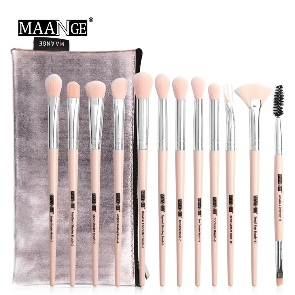 MAANGE 12 Pcs Fashion Professional Makeup Brushes Makeup Eye Shadow Brush Highlighter Brush Makeup Set Cosmetic Beauty with Bag
MAANGE 12 Pcs Fashion Professional Makeup Brushes Makeup Eye Shadow Brush Highlighter Brush Makeup Set Cosmetic Beauty with Bag