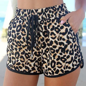 Women Summer Casual Leopard Printed Shorts Elastic Waist Drawstring Plus Size Women's Slimming Shorts Casual Short Pants
Women Summer Casual Leopard Printed Shorts Elastic Waist Drawstring Plus Size Women's Slimming Shorts Casual Short Pants