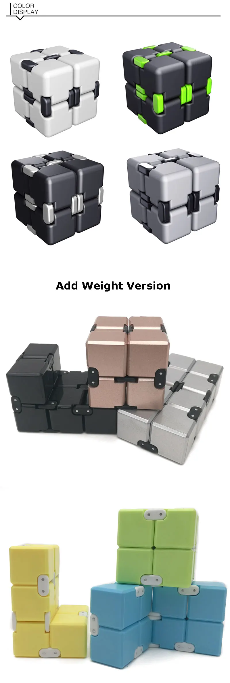Infinity Cube 2 Metal High Quality EDC Creative Fidget Cube Infinity Cube 2 Metal High Quality EDC Creative Fidget Cube