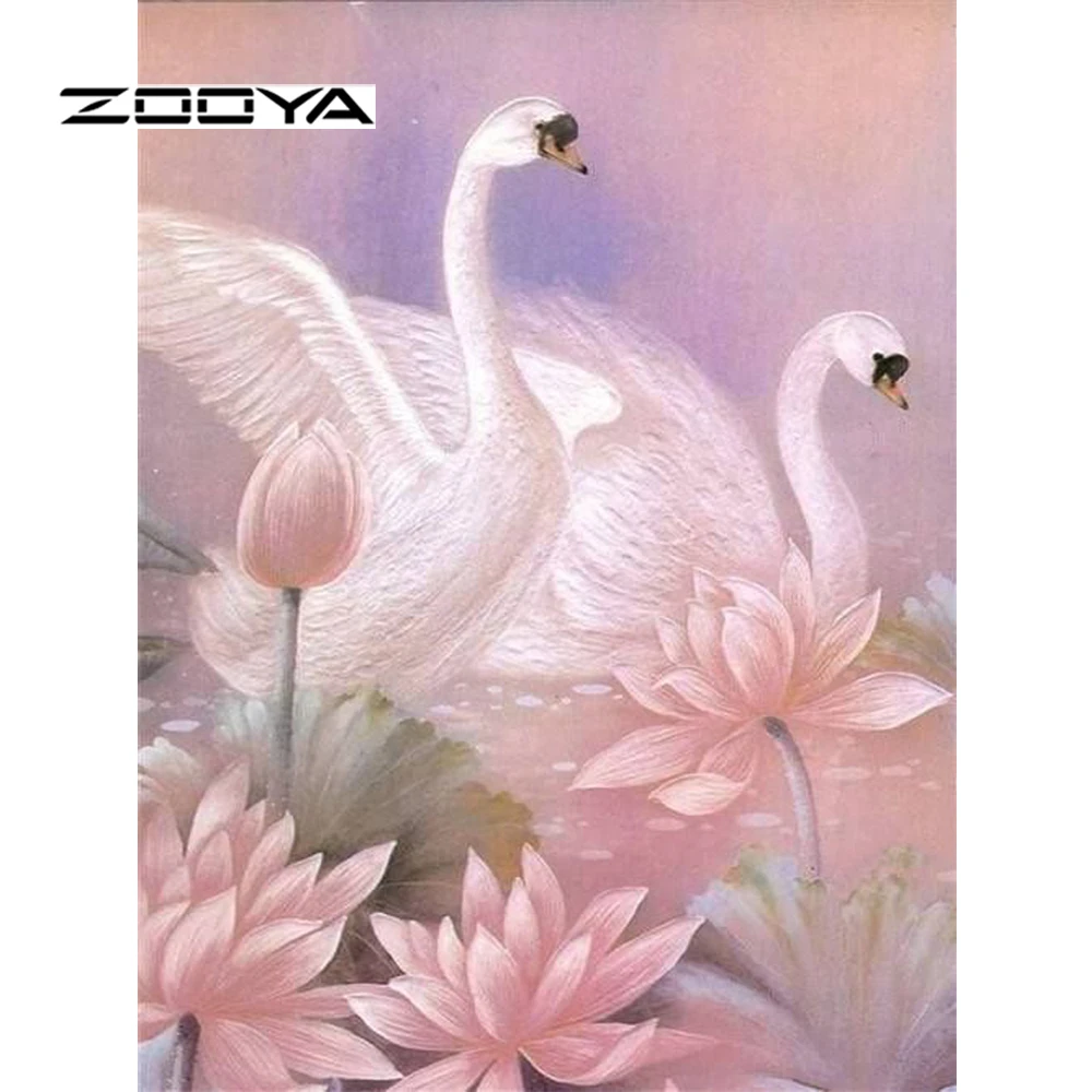 ZOOYA Diamond Painting Animal Swan Diamond Embroidery Flowers Lotus Pattern Rhinestones Diamond Mosaic Kit Needlework DIY RF1603
ZOOYA Diamond Painting Animal Swan Diamond Embroidery Flowers Lotus Pattern Rhinestones Diamond Mosaic Kit Needlework DIY RF1603