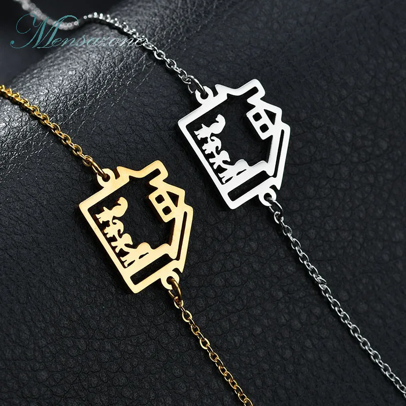 MENSAZONE High Quality Stainless Steel Mama Boy Girls Bracelet Gold Color Love House Bracelet For Family Drop Shipping
MENSAZONE High Quality Stainless Steel Mama Boy Girls Bracelet Gold Color Love House Bracelet For Family Drop Shipping