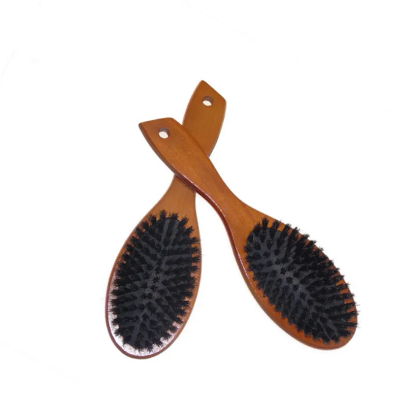 Brown Bristle Hair Brush Scalp Massage Comb Anti-static Wooden Handle Styling Tool Cleaning Brush
Brown Bristle Hair Brush Scalp Massage Comb Anti-static Wooden Handle Styling Tool Cleaning Brush