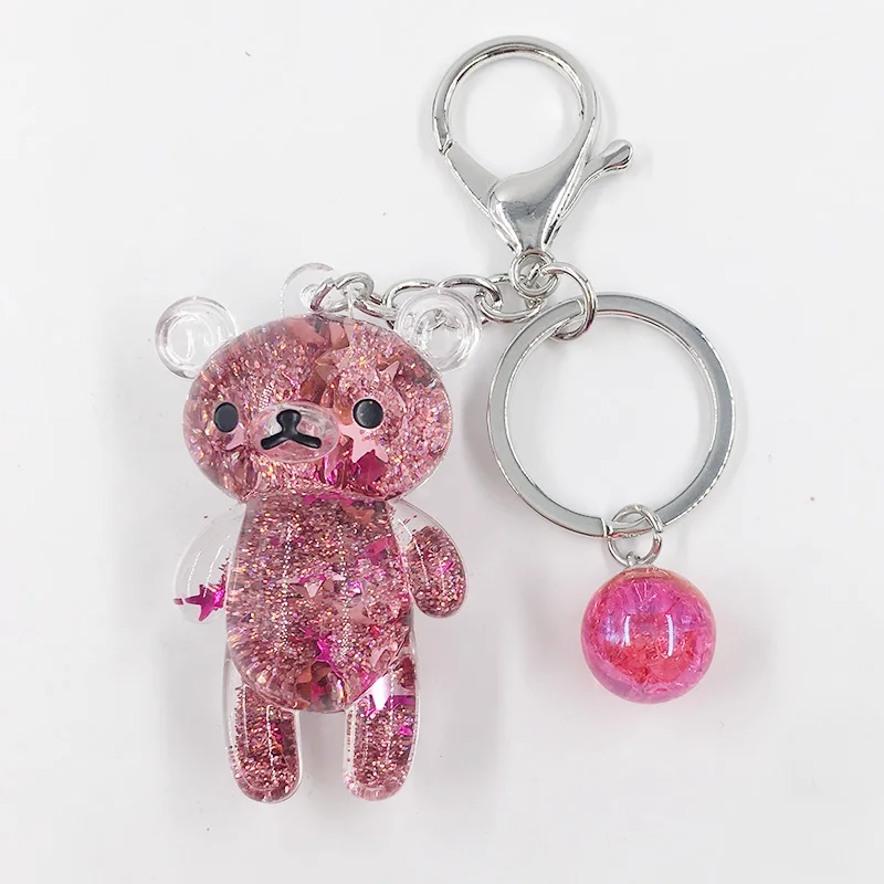 Bear Powder Moving Liquid Key Ring fantasy keychain Glitter Quicksand Star Keychain Car Key Pendant Creative Birthday Gift
Bear Powder Moving Liquid Key Ring fantasy keychain Glitter Quicksand Star Keychain Car Key Pendant Creative Birthday Gift