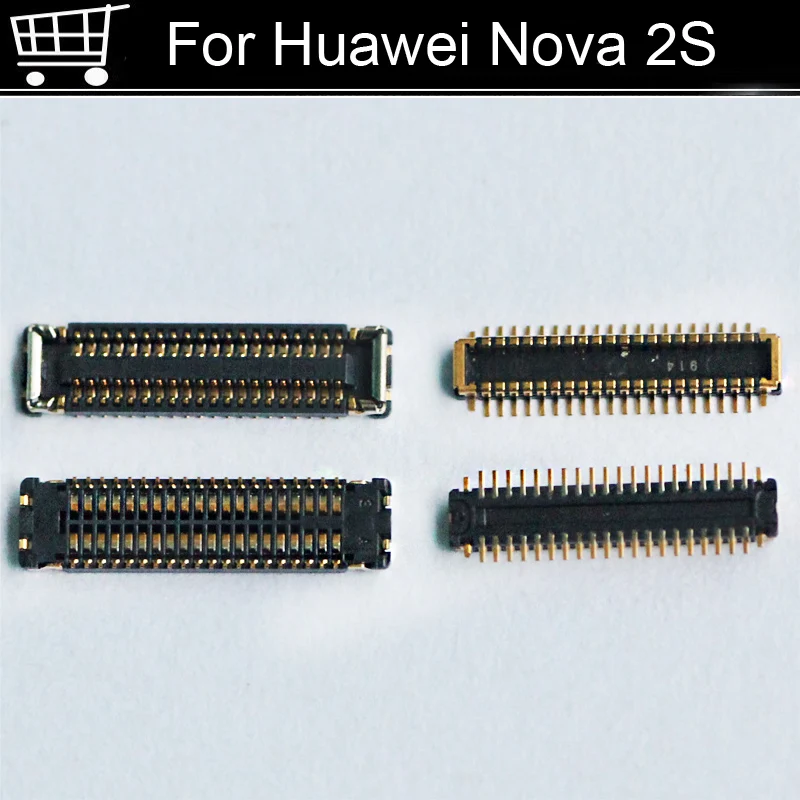 Фото 2pcs FPC connector For Huawei Nova 2S LCD display screen on Flex cable On motherboard mainboard 2 S Repair Parts | Мобильные