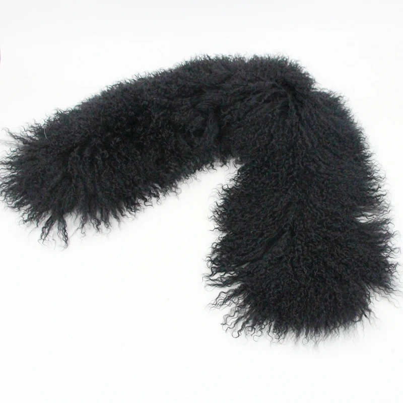 Genuine Mongolian wool fur scarf curly Solid black hat trim real fur collar Autumn winter warm soft wool scarves fur collar
Genuine Mongolian wool fur scarf curly Solid black hat trim real fur collar Autumn winter warm soft wool scarves fur collar