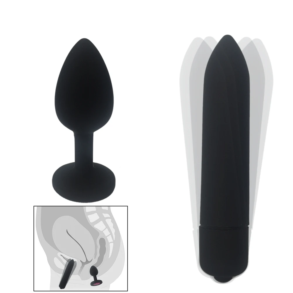 Soft Silicone Anal Dildo Butt Plug Prostate Massager Adult Gay Products Anal Plug Beads Erotic Vibrator Sex Toys For Men Women