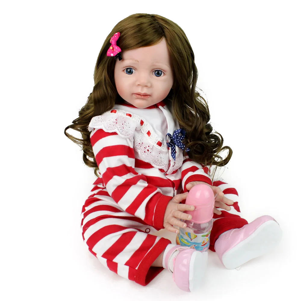 24inch reborn silicone princess toddler doll Reborn baby doll lol Toys Handmade lifelike girls collectible doll play house baby
24inch reborn silicone princess toddler doll Reborn baby doll lol Toys Handmade lifelike girls collectible doll play house baby
