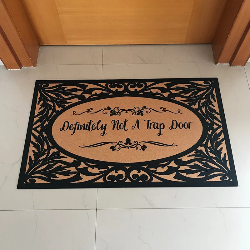 Doormat Custom Made Definitely Not A Trap Door Funny Doormat for Entrance Door Floor Mat In Hallway Welcome Mats Antisoiling
Doormat Custom Made Definitely Not A Trap Door Funny Doormat for Entrance Door Floor Mat In Hallway Welcome Mats Antisoiling