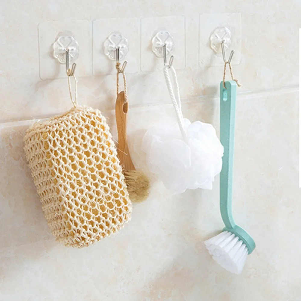 Seamless Adhesive Waterproof Transparent Hook Load Bearing 10kg Wall Hook Kitchen Bathroom Wall Hanger Multi-Purpose Hooks
Seamless Adhesive Waterproof Transparent Hook Load Bearing 10kg Wall Hook Kitchen Bathroom Wall Hanger Multi-Purpose Hooks