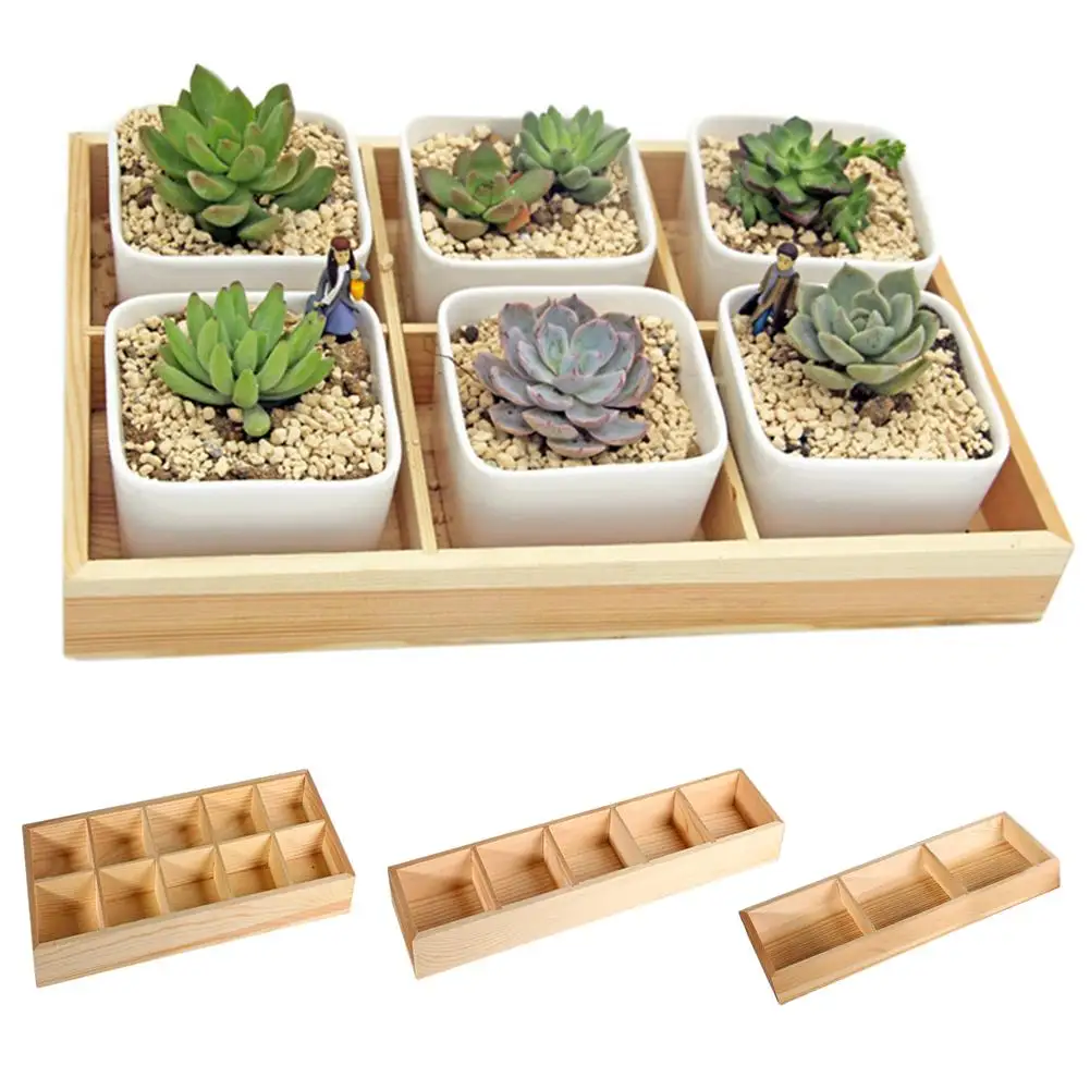 Mixed Grids Fleshy Flower Wooden Flower Pot Cases Boxes Bonsai Succulent Plant Pot Garden Supplies
Mixed Grids Fleshy Flower Wooden Flower Pot Cases Boxes Bonsai Succulent Plant Pot Garden Supplies