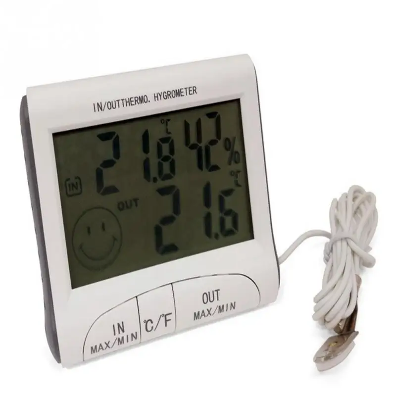 Digital Thermometer Hygrometer Indoor Outdoor Max Min Temperature Humidity Digital LCD Thermometer Drop Shipping #1001
Digital Thermometer Hygrometer Indoor Outdoor Max Min Temperature Humidity Digital LCD Thermometer Drop Shipping #1001
